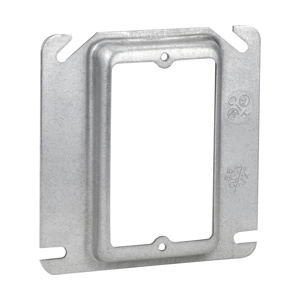 Eaton Crouse-Hinds TP4 Raised 1-Device Square Covers Steel