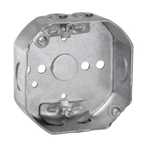 Eaton Crouse-Hinds 4 in Octagon Outlet 8B Boxes - Fixture Rated Steel 1-1/2 in