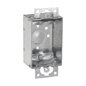 Eaton Crouse-Hinds Non-gangeable Switch/Outlet Boxes with Ears Switch/Outlet Box Ears 1-1/2 in Metallic