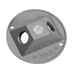 Eaton Crouse-Hinds Weatherproof Round Outlet Box Covers