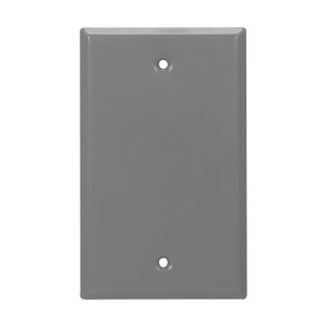 Eaton Crouse-Hinds Weatherproof Outlet Box Covers Blank 1 Gang Gray