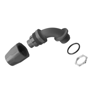 ABB Thomas & Betts LT20 Carflex Series 90 Degree Nonmetallic Liquidtight Connectors Non-insulated 1 in Compression x Threaded PVC