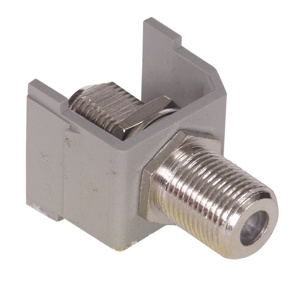 Hubbell Premise SFFX iStation Series Connectors F-Coax Gray
