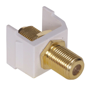 Hubbell Premise SFFG  iStation Series Connectors F-Coax White