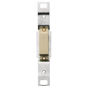 Hubbell Wiring RA756 Series Wallplate Inserts 1 Toggle Blank Ivory Metal