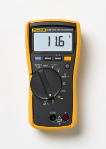 Fluke Electronics True-RMS Digital Multimeters 6000 Count 40 MΩ 600 μA 600 mV/600 V 1000 μF 50 kHz -40 deg C - + 400 deg C