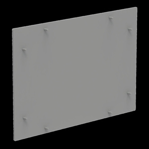 nVent HOFFMAN C2 CONCEPT® Replacement Front Panels 300 mm x 411 mm 300 x 400 mm Aluminum 12 ga