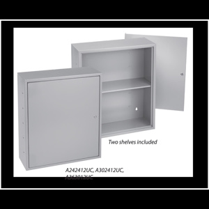 nVent HOFFMAN A1UC Hinged Latching Locking N1 Utility Cabinets 30 x 24 x 12 in Reversible Hinge Steel NEMA 1