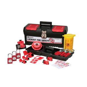 Brady Personal Electrical Lockout Kits Black on Red