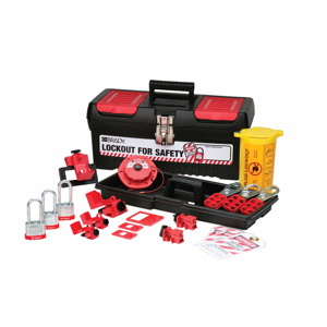 Brady Personal Electrical Lockout Kits Red on Black