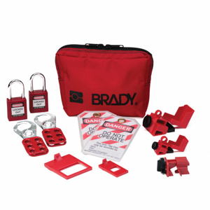 Brady Personal Breaker Lockout Kits Red Nylon