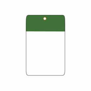 Brady Self-laminating Blank Tags 5 x 3-1/4 in Polyester 10 Mil Green