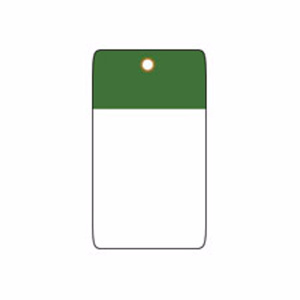 Brady Self-laminating Blank Tags 3 x 1-1/2 in Polyester 10 Mil Green