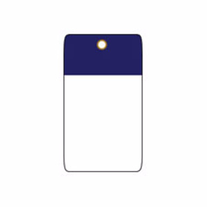 Brady Self-laminating Blank Tags 3 x 1-1/2 in Polyester 10 Mil Blue