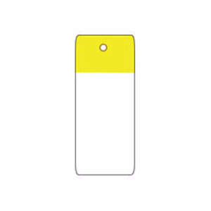 Brady Self-laminating Blank Tags 5 x 1-1/2 in Polyester 10 Mil Yellow