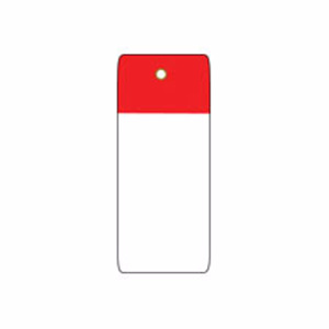 Brady Self-laminating Blank Tags 5 x 1-1/2 in Polyester 10 Mil Red