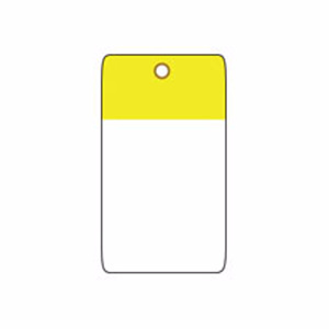 Brady Self-laminating Blank Tags 4 x 2 in Polyester 10 Mil Yellow
