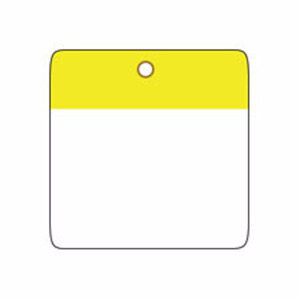 Brady Self-laminating Blank Tags 3 x 3 in Polyester 10 Mil Yellow