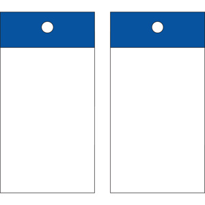 Brady Self-laminating Blank Tags 3 x 3 in Polyester 10 Mil Blue