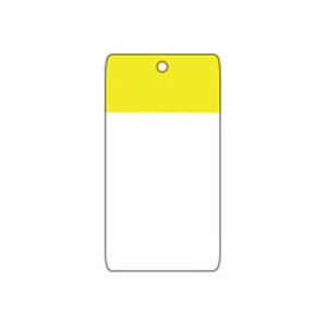 Brady Self-laminating Blank Tags 5 x 2-1/2 in Polyester 10 Mil Yellow