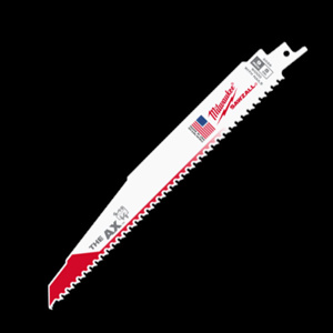 Milwaukee SAWZALL® Reciprocating Saw Blades 100 Piece 5 TPI 9 in Nail-embedded Wood Demo, Fang Tip