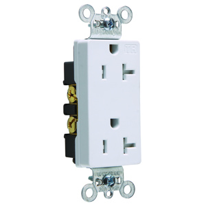 Pass & Seymour TR26362 Series Duplex Receptacles 20 A 125 V 2P3W 5-20R Specification Tamper-resistant White
