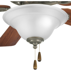 Progress Lighting Trinity Collection Ceiling Fan Light Kits Antique Bronze with Etched Glass