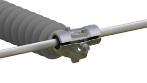 Preformed Line Products Cushion-Grip® Supports 6.4 in