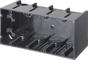 Arlington Nonmetallic Switch / Outlet Boxes 4 Gang Screws New 3-1/2 in