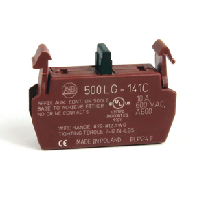 Rockwell Automation 500 Auxiliary Contacts