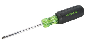 Emerson Greenlee 0153 Square Recess Tip Screwdrivers #1 4 in
