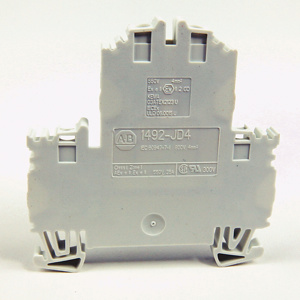 Rockwell Automation 1492-JD4C J Series IEC Style Specialty Feed-thru Terminal Blocks Screw Terminal 2 Tier 20 - 12 AWG
