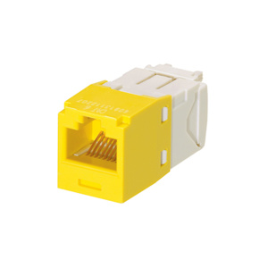 Panduit CJ688TG Mini-Com® Pan-Net® Series Jack Inserts Yellow RJ45 Cat6