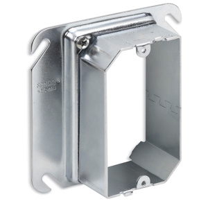 ABB Thomas & Betts 4 Square Box Adjustable Plaster Rings 1 Gang Raised 1-1/2 in