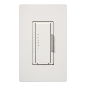 Lutron Maestro® MA-T51 Series Timer Switch Presets 7-Level Preset 5 A Lighting/3 A Fan White