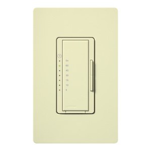 Lutron Maestro® MA-T51 Series Timer Switch Presets 7-Level Preset 5 A Lighting/3 A Fan Almond