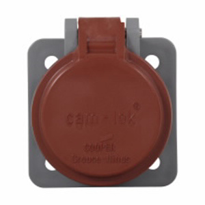 Eaton Crouse-Hinds E1016 Series Single Pole Receptacle Covers Black