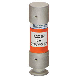 Mersen A2D-R Amp-Trap 2000® Series Time Delay Class RK1 Fuses 3 A 250 V 200/100 kA
