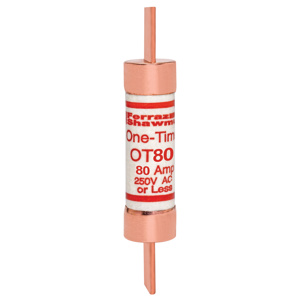 Mersen OT Series One-time General Purpose Class K5 Fuses 80 A 250 V 50/20 kA