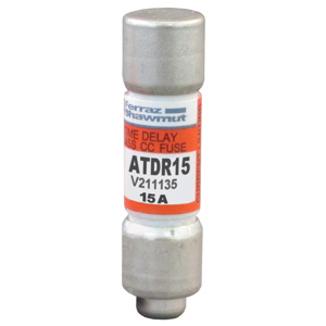 Mersen ATDR Amp-Trap 2000® Series Time Delay Class CC Fuses 15 A 600 VAC/300 VDC 200/100 kA
