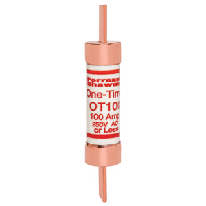 Mersen OT Series One-time General Purpose Class K5 Fuses 100 A 250 V 50/20 kA