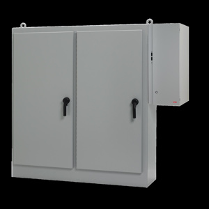 nVent HOFFMAN SEQUESTR™ A28X1 Freestanding Single Door Hinged Latching Preferred Cutout N12 External Disconnect Enclosures 72 x 28 x 18 in Hinged, Two Door Steel NEMA 12