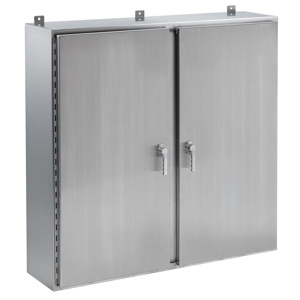 nVent HOFFMAN Wall Mount Continuous Hinge Weatherproof Enclosures 48 x 48 x 12 in Without Knockouts NEMA 3/3R/4/4X/12/13
