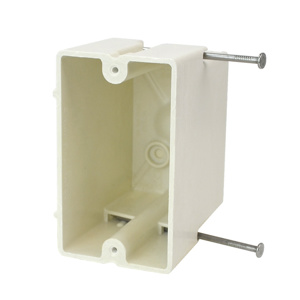Allied Moulded fiberglassBOX™ 1090 Series New Work Nail-on Boxes Switch/Outlet Box Nails 3-1/4 in Nonmetallic
