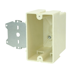 Allied Moulded fiberglassBOX™ 1098 Series New Work Bracket Boxes Switch/Outlet Box Offset Bracket - 1/2 inch Nonmetallic
