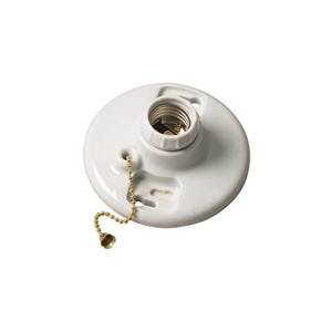 Engineered Products 16502 Pull Chain Lampholders Incandescent Medium White