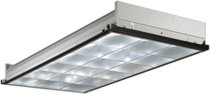 Lithonia PM3N Series Parabolic T8 Troffers 120 - 277 V 32 W 2 x 4 ft T8 Fluorescent 3 Lamp Electronic T8 Instant Start
