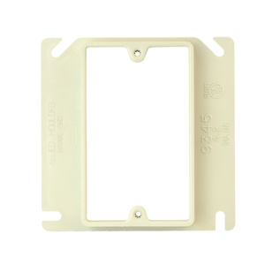 Allied Moulded FiberglassBox™ 9345 Series 4 Square 1-Device Plaster Rings Nonmetallic 0.625 in