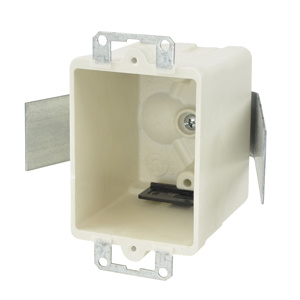 Allied Moulded fiberglassBOX™ 9361 Series Old Work Bracket Boxes Switch/Outlet Box Ears, Snap-in Bracket 2-7/8 in Nonmetallic