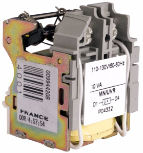 Square D Powerpact™ S2 Series CB Undervoltage Trips H Frame/J Frame 3 Pole 110 - 130 VAC